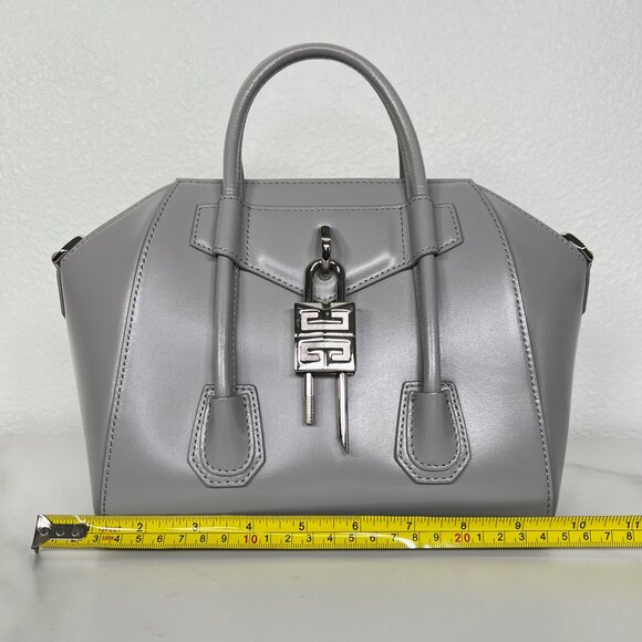 Givenchy Small Gray Antigona Lock Bag - Picture 10 of 10